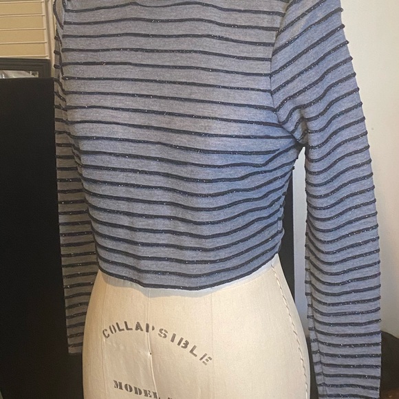 ⚡️Wild Fable cropped tinsel mock turtleneck - Picture 3 of 10